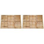 12 St Terrastegels 50X50 Cm Hout