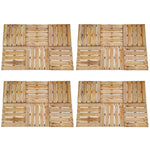 12 St Terrastegels 50X50 Cm Hout