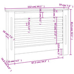 Radiatorombouw 112X19X81,5 Cm Mdf
