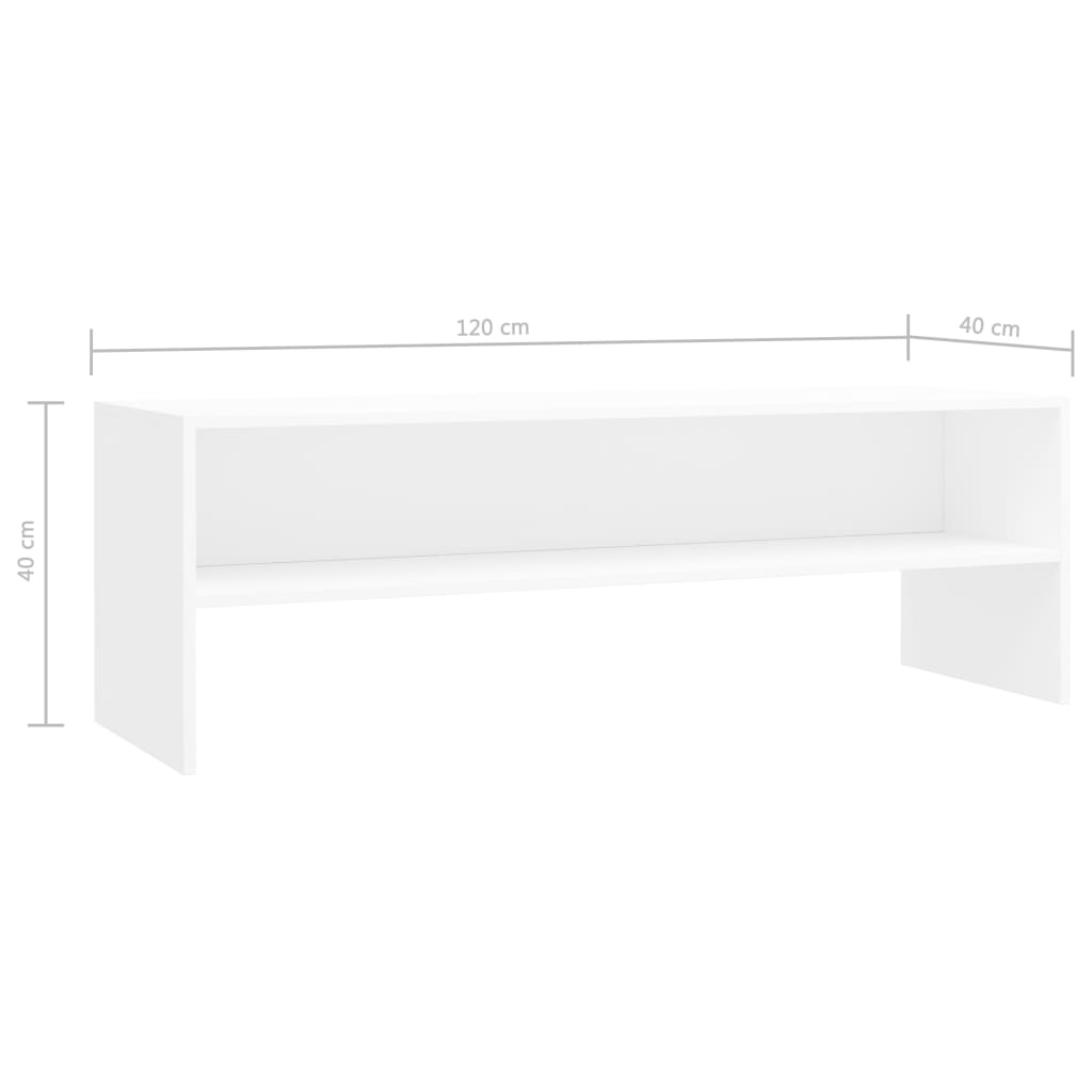 Tv-Meubel 120X40X40 Cm Bewerkt Hout