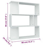 Boekenkast/Kamerscherm 80X24X96 Cm Bewerkt Hout