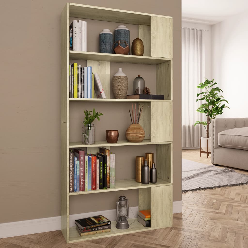 Boekenkast / Kamerscherm 80X24X159 Cm Bewerkt Hout