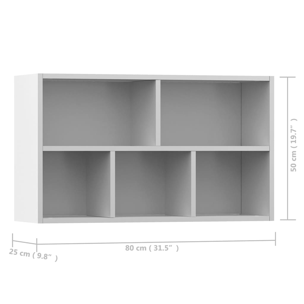 Boekenkast/Dressoir 50X25X80 Cm Bewerkt Hout