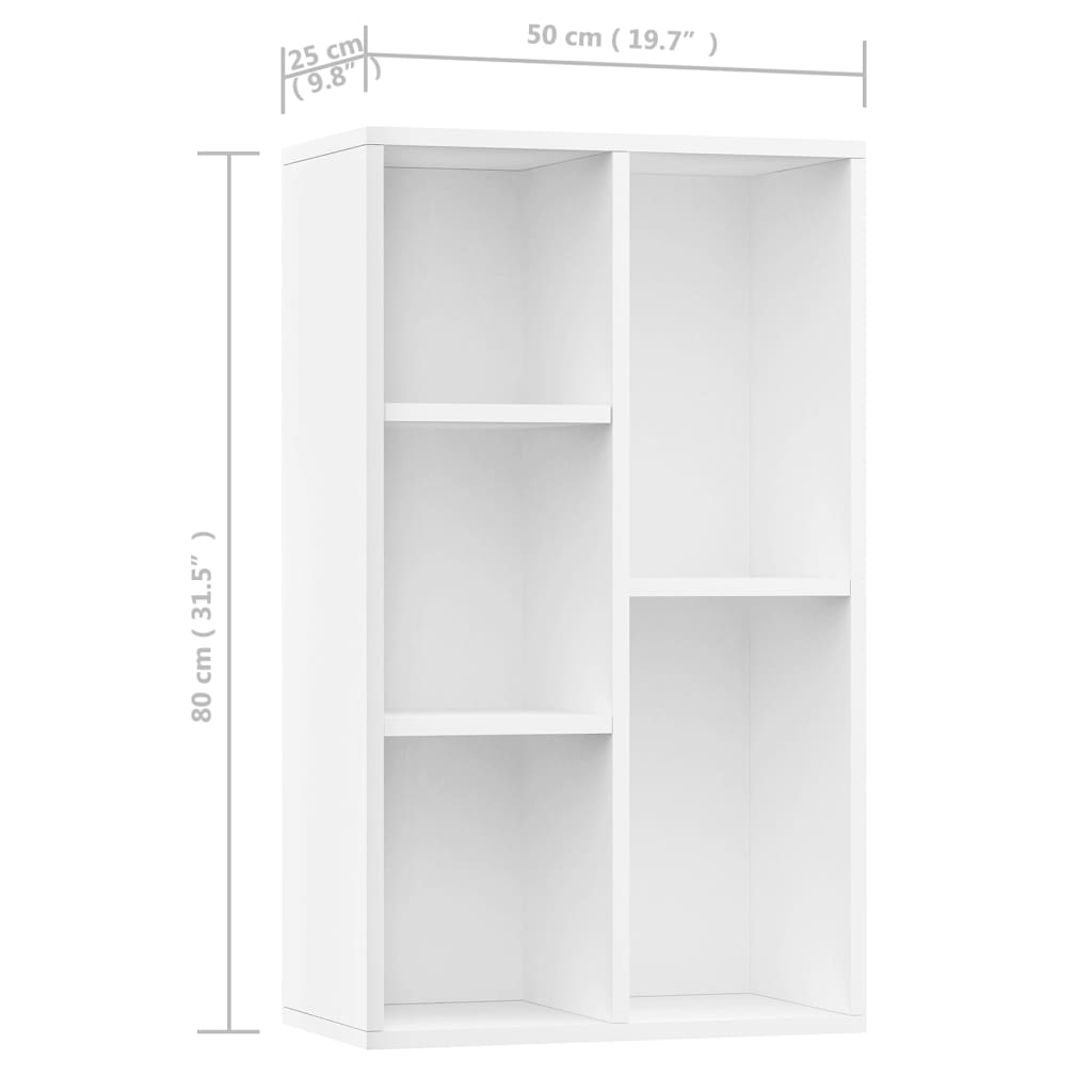 Boekenkast/Dressoir 50X25X80 Cm Bewerkt Hout