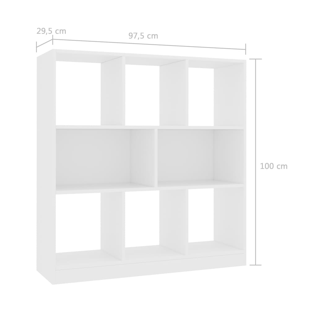 Boekenkast 97,5X29,5X100 Cm Bewerkt Hout