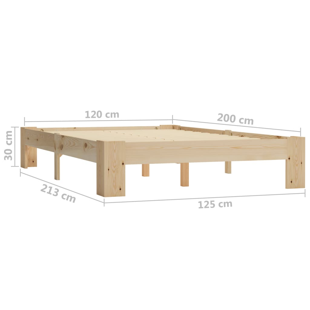 Bedframe Massief Grenen