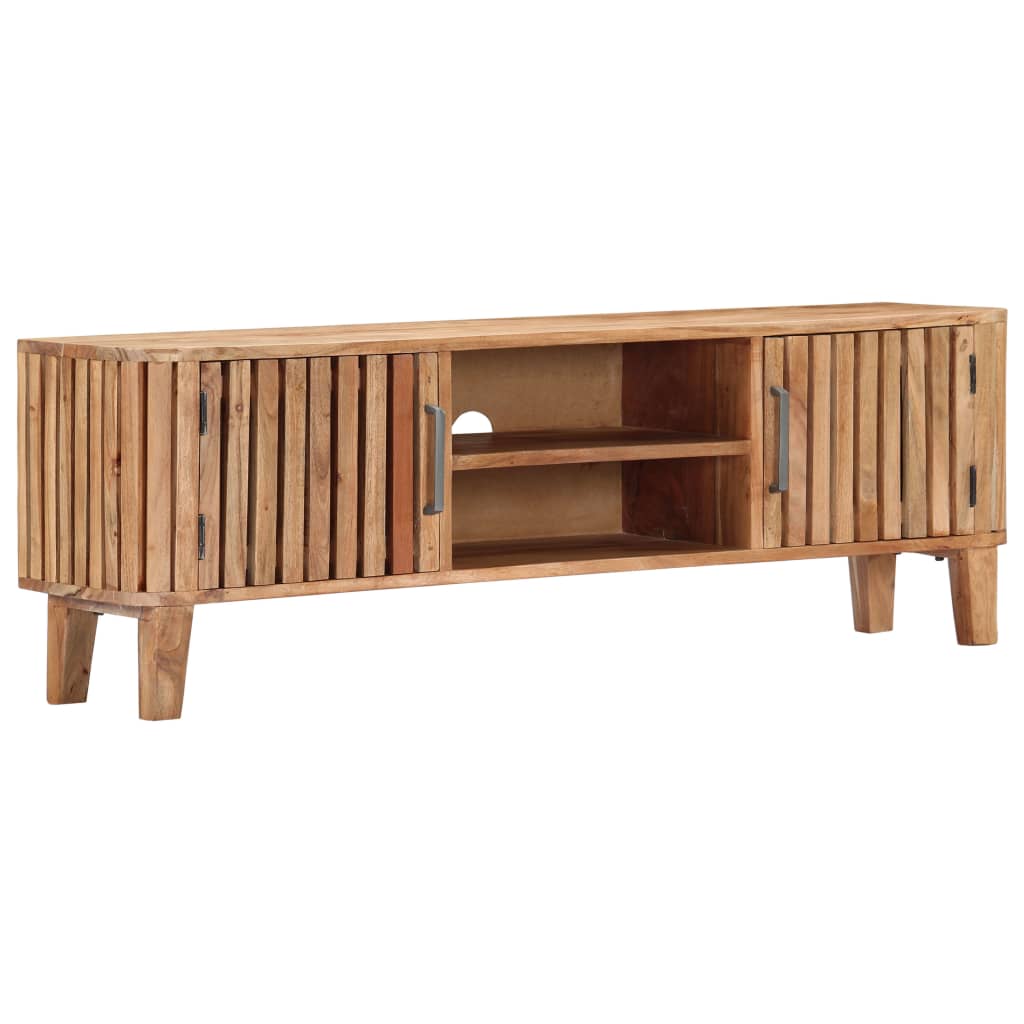 Tv-Meubel 130X30X45 Cm Massief Acaciahout