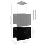 Afzuigkap Hangend Met Aanraaksensor Lcd Gehard Glas