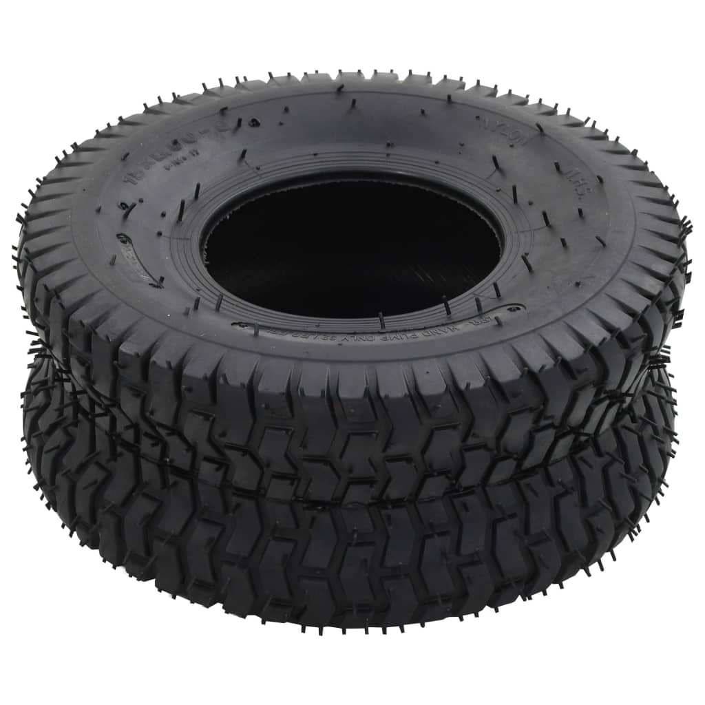 Kruiwagenbanden 2 St 15X6.00-6 4Pr Rubber