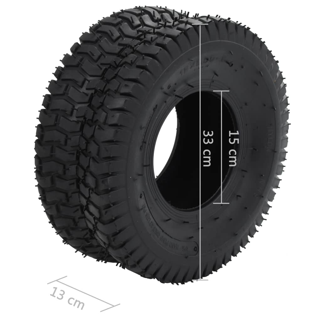 Kruiwagenbanden 2 St 15X6.00-6 4Pr Rubber