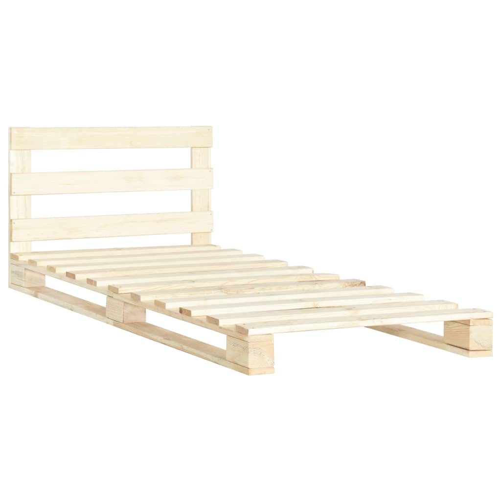 Bedframe Pallet Massief Grenenhout