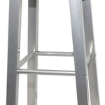 Barkrukken 4 St Mdf Bruin En Zilver