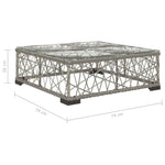 8-Delige Loungeset Met Kussens Poly Rattan Grijs