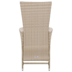 -Delige Tuinset Met Kussens Poly Rattan Beige