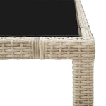 -Delige Tuinset Met Kussens Poly Rattan Beige