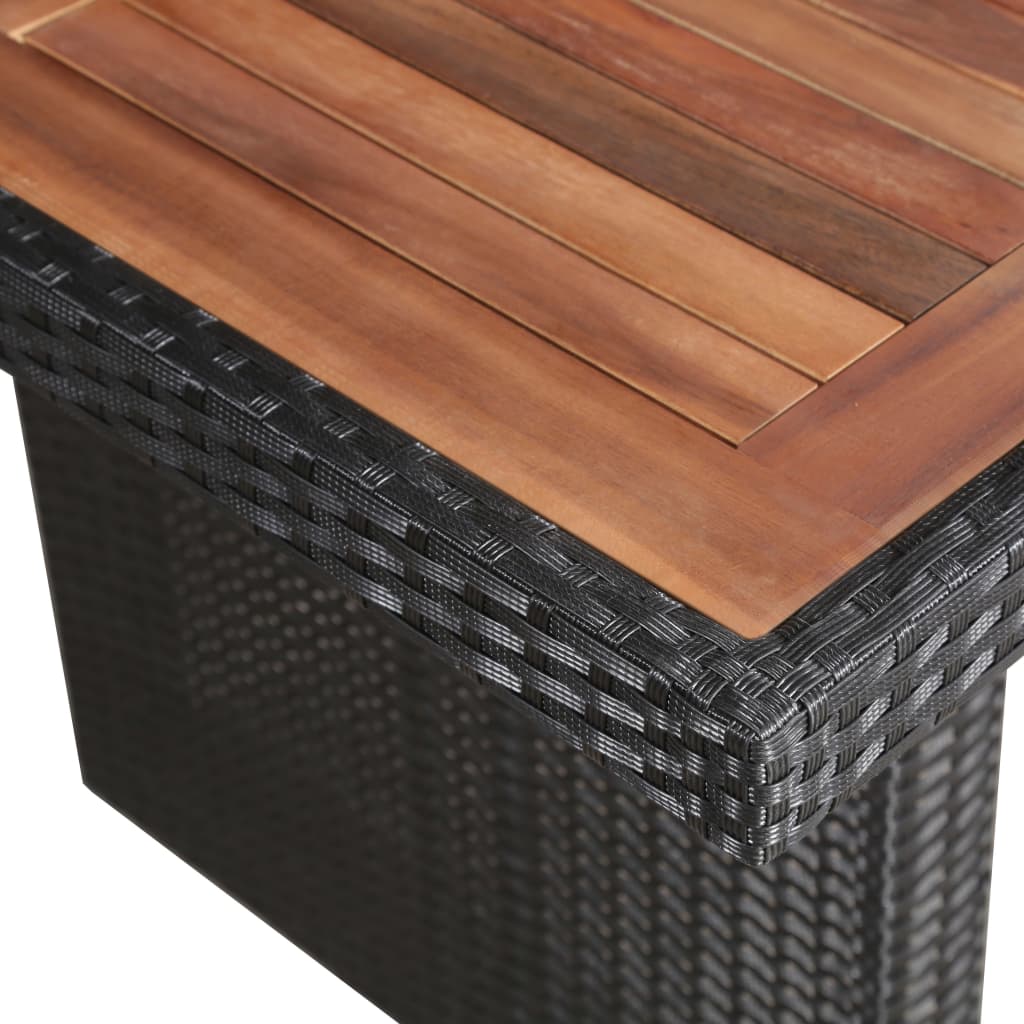 -Delige Tuinset Met Kussens Poly Rattan