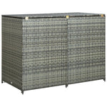 Containerberging Dubbel 148X80X111 Cm Poly Rattan