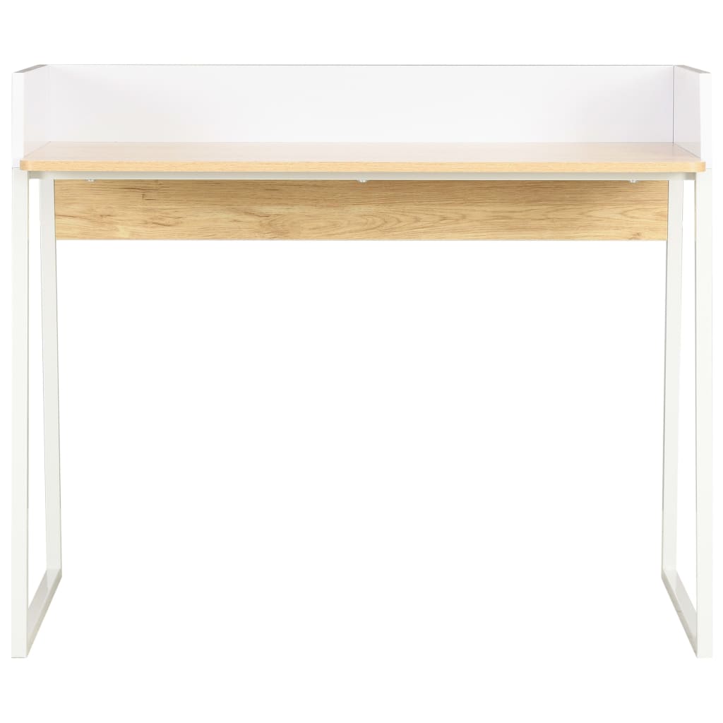 Bureau 90X60X88 Cm En Eikenkleurig