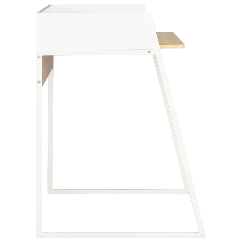 Bureau 90X60X88 Cm En Eikenkleurig