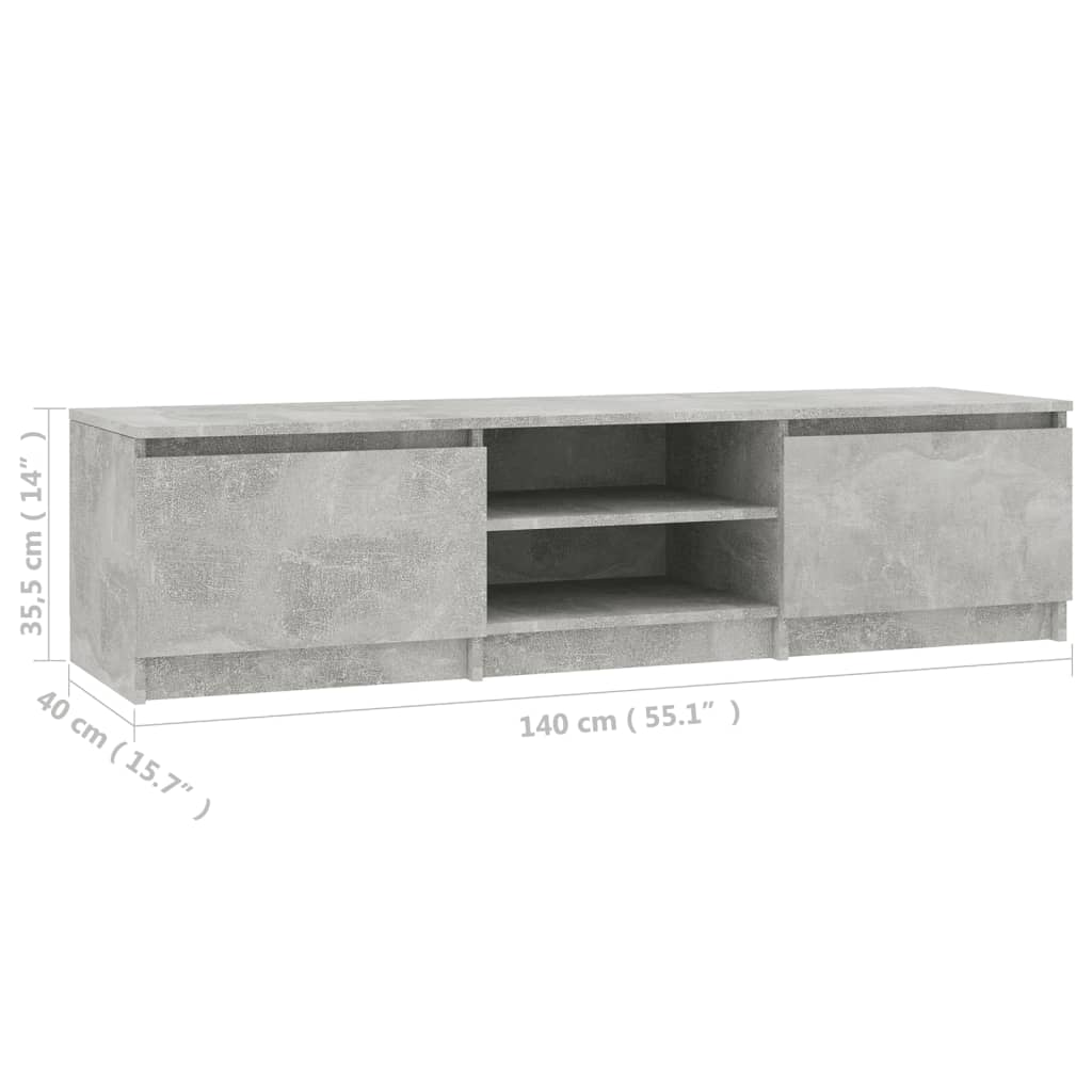 Tv-Meubel 140X40X35,5 Cm Bewerkt Hout