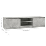 Tv-Meubel 140X40X35,5 Cm Bewerkt Hout