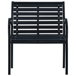 Tuinstoelen 2 St Staal En Hkc Zwart