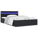 Bedframe Met Opslag En Led Kunstleer