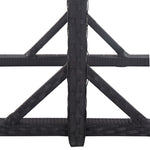 Tuintafel 0X53X72 Cm Glas En Poly Rattan