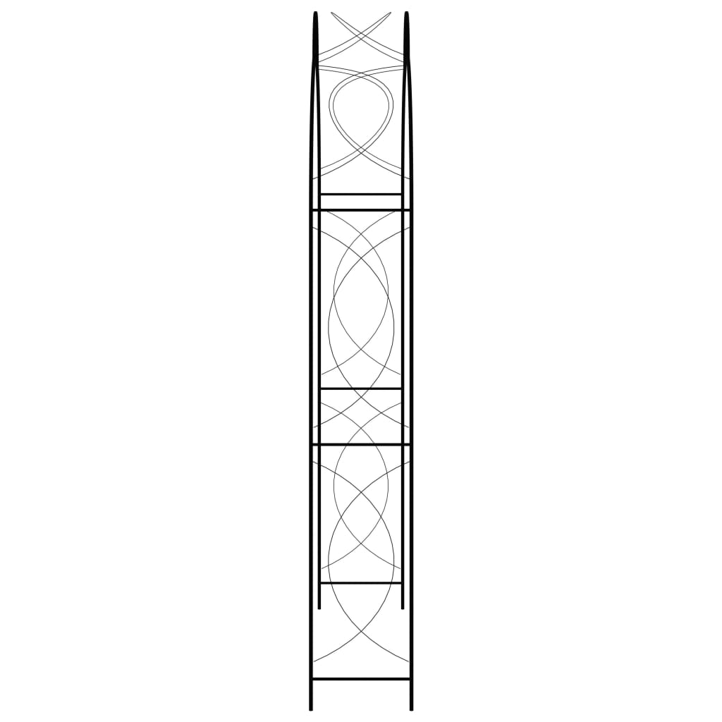 Tuinboog 150X34X240 Cm Ijzer Zwart