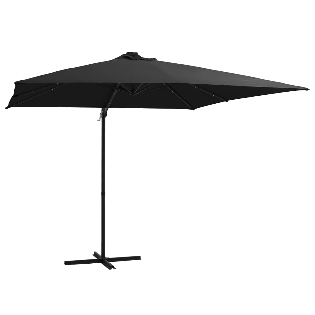 Zweefparasol Met Led-Verlichting Bordeaux