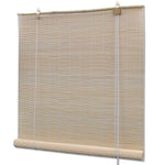Rolgordijnen 2 St 120X160 Cm Bamboe Natuurlijk