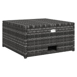 4-Delige Loungeset Met Kussens Poly Rattan Grijs