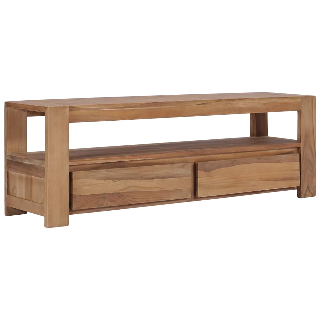 Tv-Meubel 120X30X40 Cm Massief Teakhout