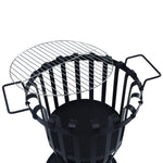 Buiten Vuurplaats Met Barbecuerooster 47,5 Cm Staal Oranje En Bruin