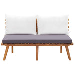 4-Delige Loungeset Met Kussens Massief Acaciahout