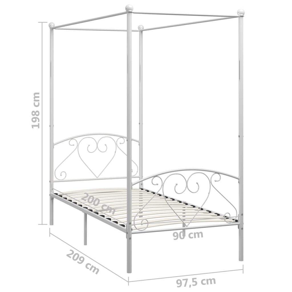 Hemelbedframe Metaal