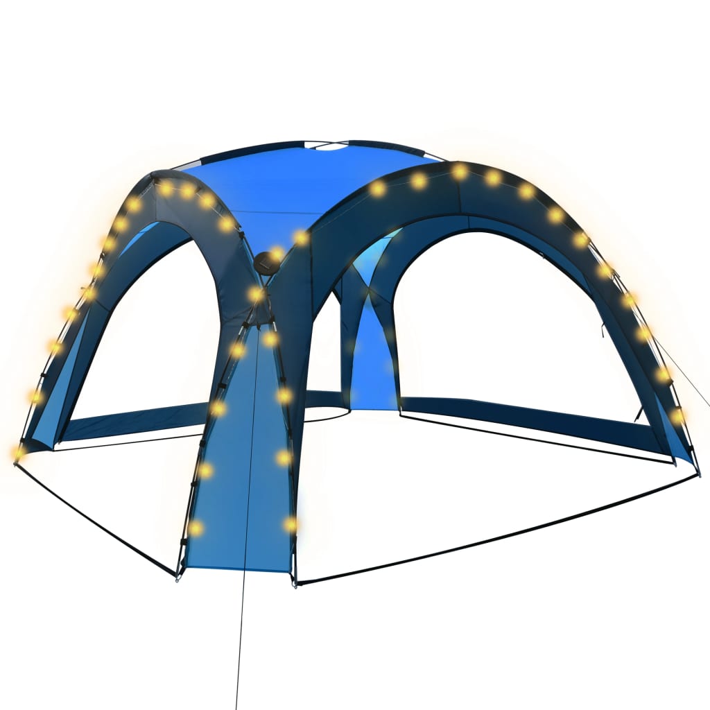 Partytent Met Led En 4 Zijwanden 3,6X3,6X2,3 M