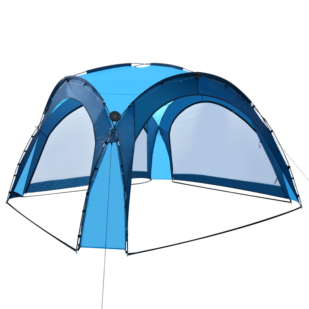 Partytent Met Led En 4 Zijwanden 3,6X3,6X2,3 M