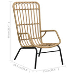 Tuinstoel Poly Rattan