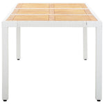 -Delige Tuinset Poly Rattan Wit
