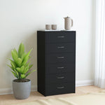 Dressoir Met 6 Lades 50X34X96 Cm Bewerkt Hout