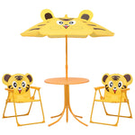 3-Delige Bistroset Voor Kinderen Met Parasol Rood