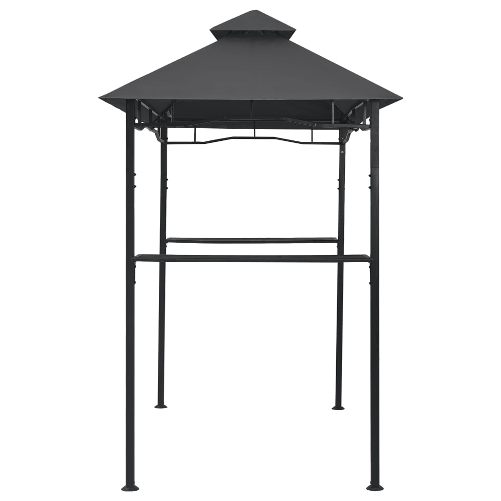 Barbecue Paviljoen 240X150X255 Cm Staal Antraciet