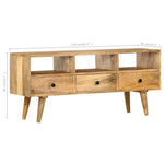 Tv-Meubel 110X36X50 Cm Massief Mangohout