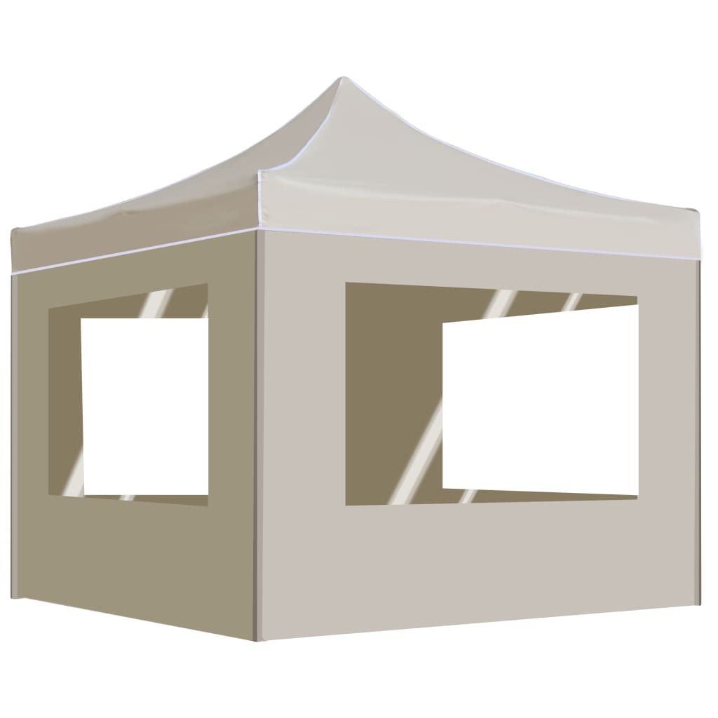 Partytent Professioneel Inklapbaar 2X2 M Aluminium Crème