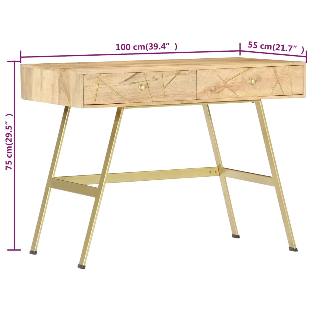 Schrijftafel Met Lades 100X55X75 Cm