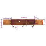 Tv-Meubel 140X30X46 Cm Massief Mangohout