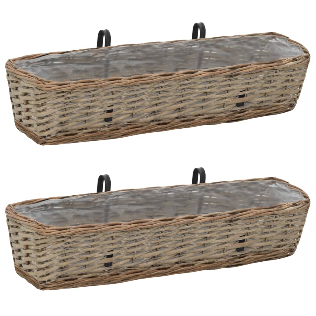 Balkonbakken 40 Cm Wicker Met Pe-Voering