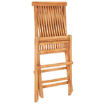 7-Delige Tuinset Inklapbaar Massief Teakhout