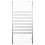 Badwand Gestreept 120X68X130 Cm Gehard Glas